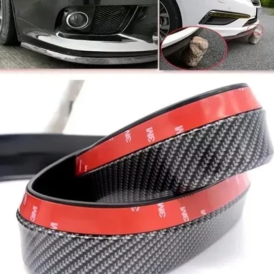 Lip Frontal Para Carro Fibra De Carbono