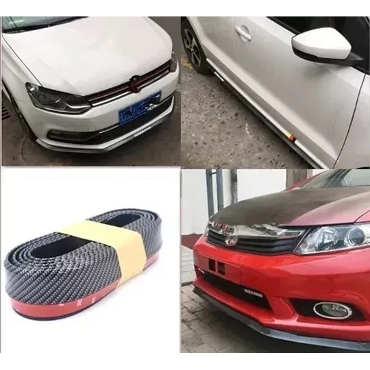 Lip Frontal Para Carro Fibra De Carbono