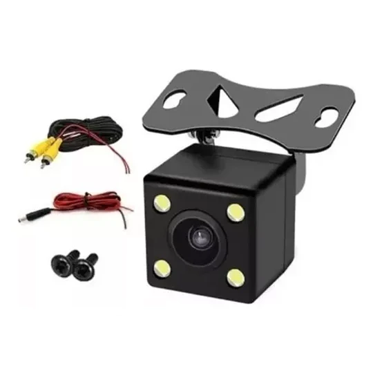 Camara De Reversa Universal Con 4 Led Vision Nocturna Hd