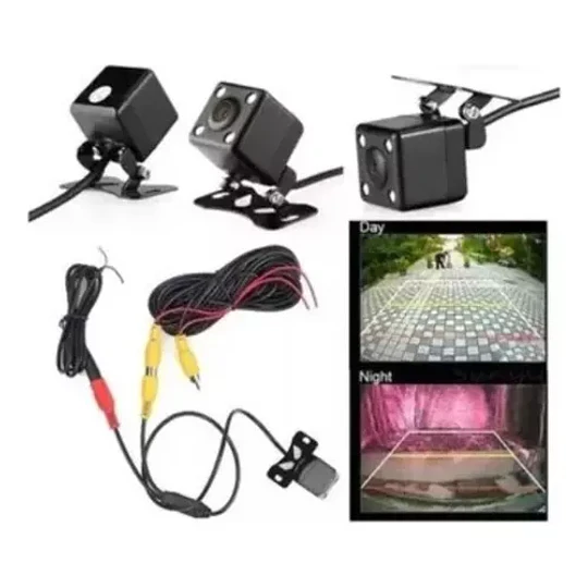 Camara De Reversa Universal Con 4 Led Vision Nocturna Hd