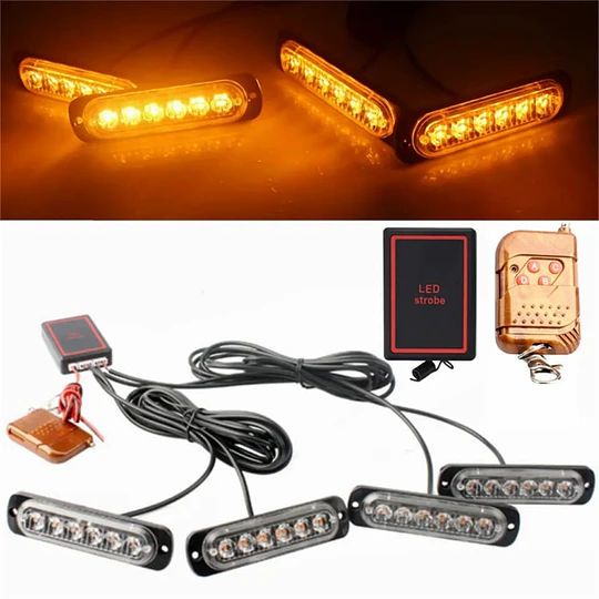 X4 Lucesestroboscopica 6 Led