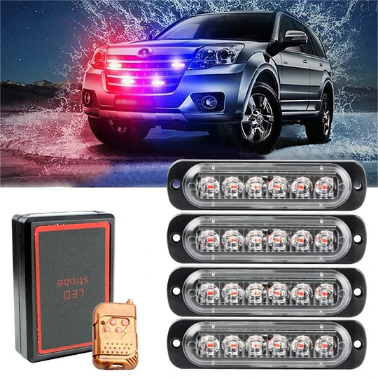 X4 Lucesestroboscopica 6 Led