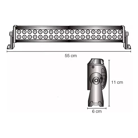 Luz Barra Led 120w Neblinero 4x4 Auto Camioneta Spot+flood