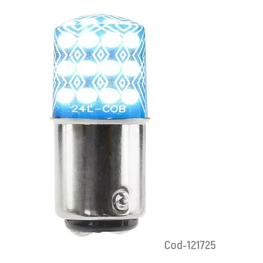 Luz X 24 Led Cob Luz Blanca, 2 Contactos, 12 Volt, El Par.