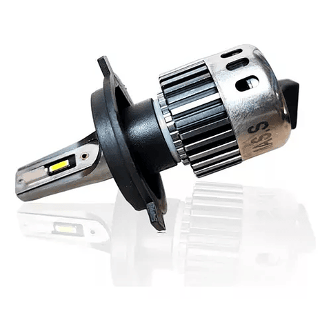 X2 Ampolleta Mini Turbo Led F10 Potente 3000lm Conector H4