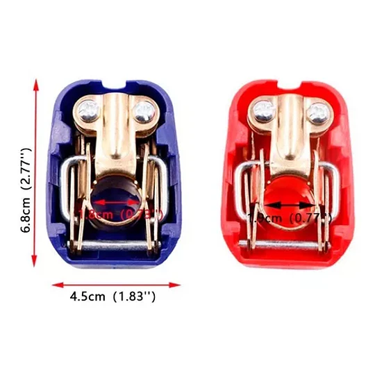 Terminal Conector Bateria 2pcs Positivo Negativo Automotriz