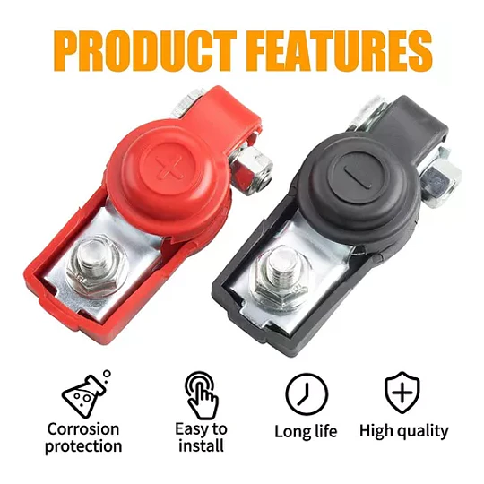 Terminales Bornes Para Batería Auto 12/24v Positivo/negativo