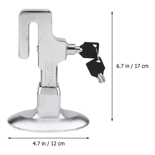 Traba Pedal + Llaves Seguridad Auto Robo 6010e