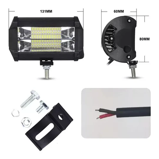 Foco Neblinero Led 72w Blanco Expansion Auto Moto