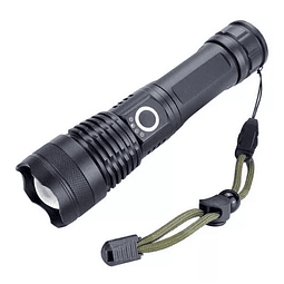 Linterna Táctica Recargable Negro