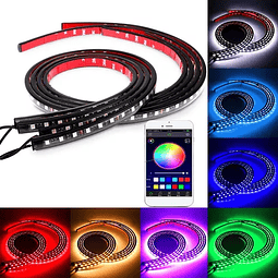 Kit Luz De Chasis Bluetooth Auto Luz De Piso Rgb Colores Rgb