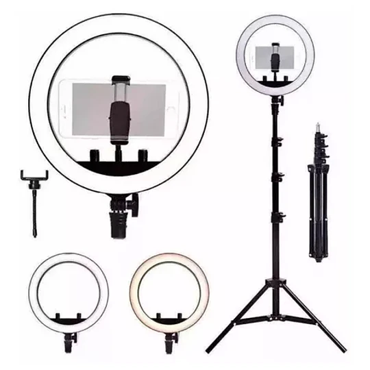 Aro De Luz 26 Cm Fotografia Iluminacion + Tripode 180 Cm