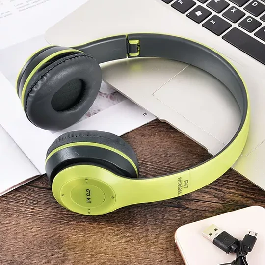 Audifonos Inalambricos Bluetooth Radio Mp3 P47