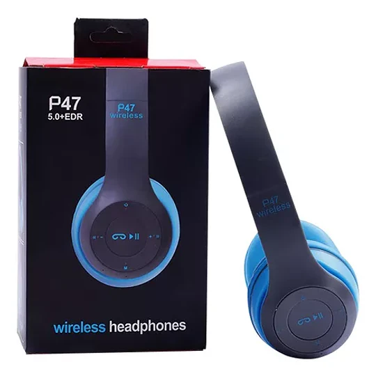 Audifonos Inalambricos Bluetooth Radio Mp3 P47