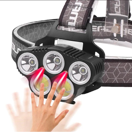 Linterna Led Cintillo Con Sensor Para Cabeza