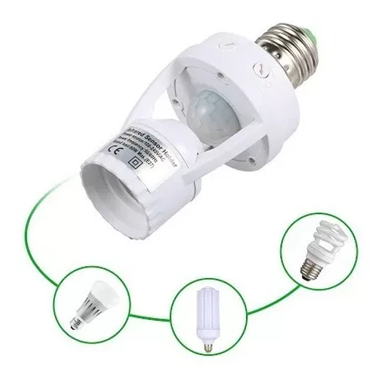 Soquete E27 Con Detector De Movimiento