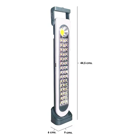 Lámpara Solar Foco Luz Emergencia Recargable 45 Led
