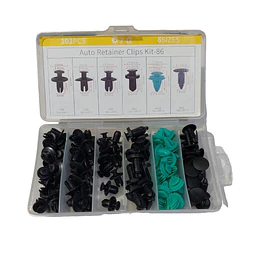 Kit 102 Clip Broche Remaches Plastico Auto