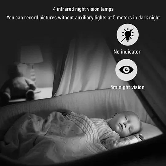 Grabadora De Audio Y Video Wifi Con Visión Nocturna Infrarro