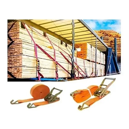 Eslinga De Amarre 10mts Ratchet Limite De Carga 3600 Kg