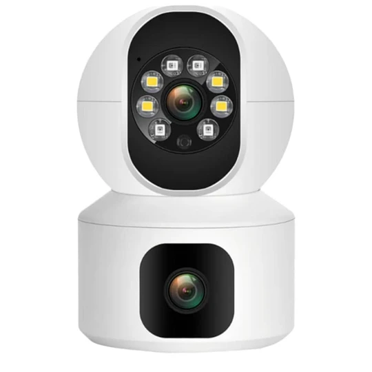 Cámara De Vigilancia Interior Hd De Doble Lente V Smart De 4