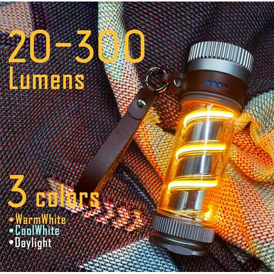 Linterna Led Para Acampar Xpg, Con Atenuación Continua
