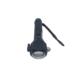 Linterna Led Recargable Usb Rompe Vidrios