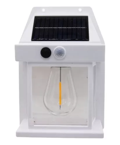 Aplique Solar Farol 3 Ampolletas Con Sensor De Movimiento