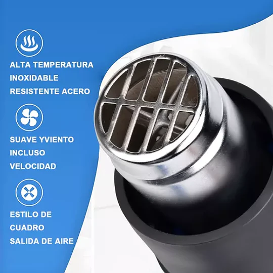 Pistola De Calor Aire Caliente 2000w 300-520 °c