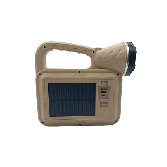 Linterna Recargable Usb Y Panel Solar