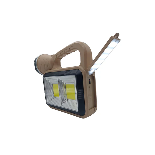 Linterna Recargable Usb Y Panel Solar