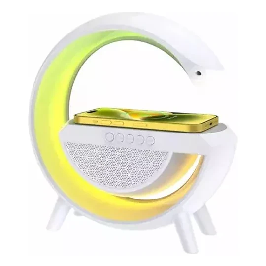 Lampara Mesa Inteligente Luces Bluetooh Cargador Inalambrica