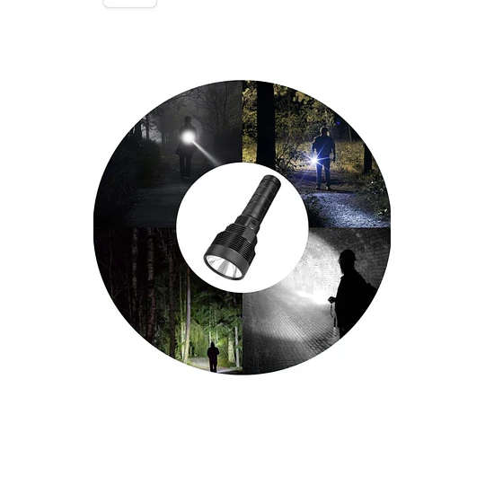 Linterna Tactica Led De 50000 Lm
