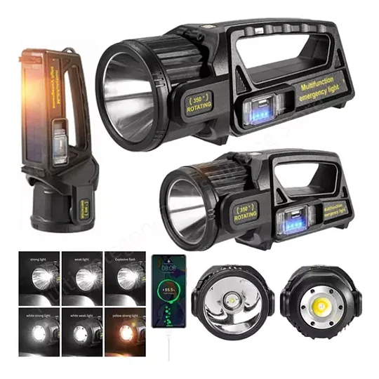 Linterna Reflector Multifuncional Solar Camping