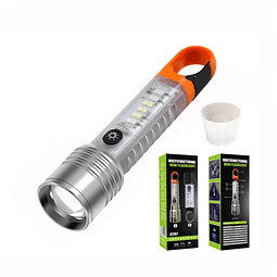 Linterna Recargable Con Detector De Billetes