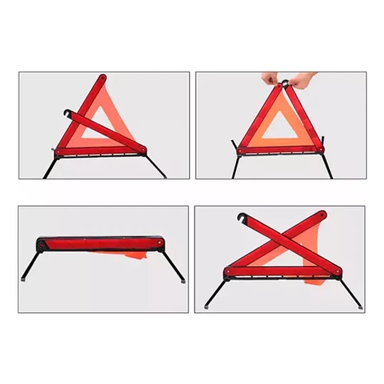 Triangulo De Emergencia Seguridad Reflectante Plegable Autos
