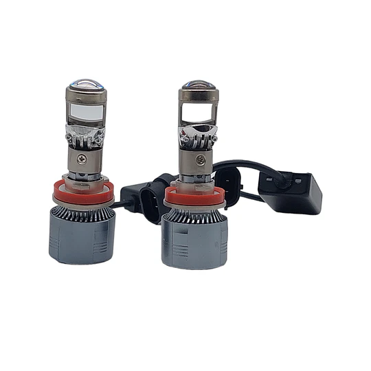 Kit Turbo Foco Led Lupa Auto H8/h9/h11 30.000 Lúmenes