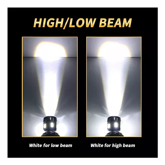 Ampolleta Led Premium H4 Lupa Csp 4000lm Moto Honda Bmw Ktm