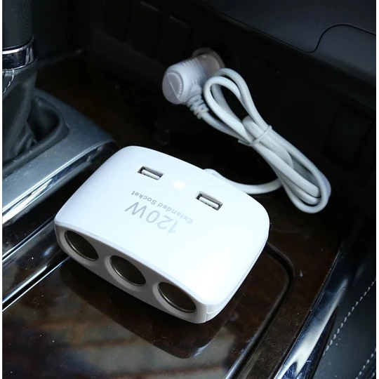 Extensor 2 Usb 12- 24v - 120w Encendedor