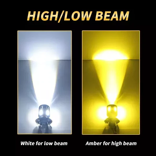 Ampolleta Para Moto H4 Led Bicolor