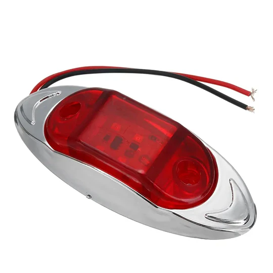 Luz Led Indicador Lateral Señal Posicion Camion Rampla FIJA 12-24V Rojo, Blanco y Ambar