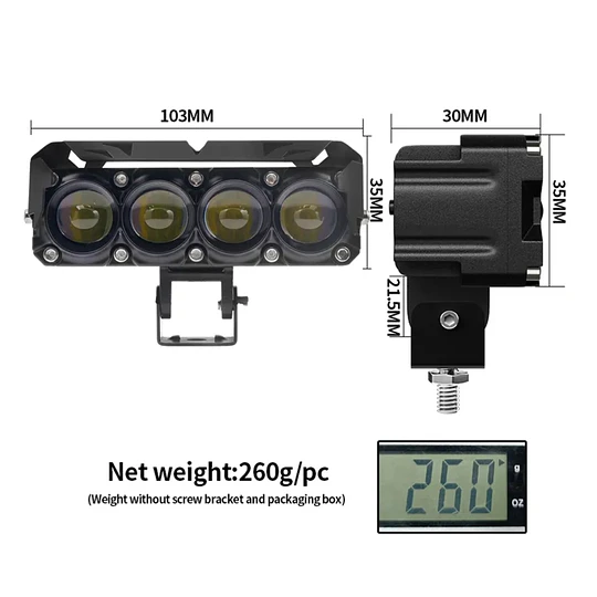 Faros Antiniebla Led Para Conducir Para Motocicleta, 180 W,