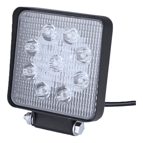 Foco Neblinero Led Multi Voltaje Cuadrado 27 Watts Auto Moto