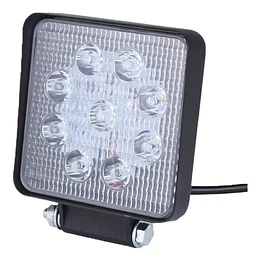 Foco Neblinero Led Multi Voltaje Cuadrado 27 Watts Auto Moto