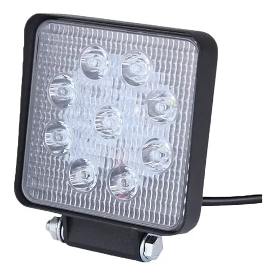 Foco Neblinero Led Multi Voltaje Cuadrado 27 Watts Auto Moto