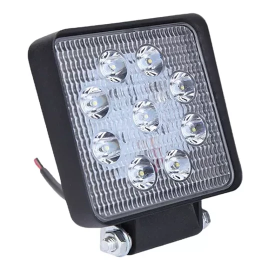 Foco Neblinero Led Multi Voltaje Cuadrado 27 Watts Auto Moto