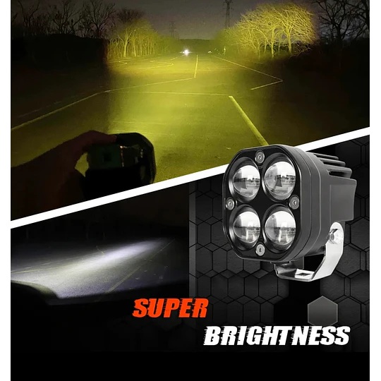 Faro Antiniebla Para Moto Proyector Externo
