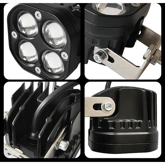 Faro Antiniebla Para Moto Proyector Externo