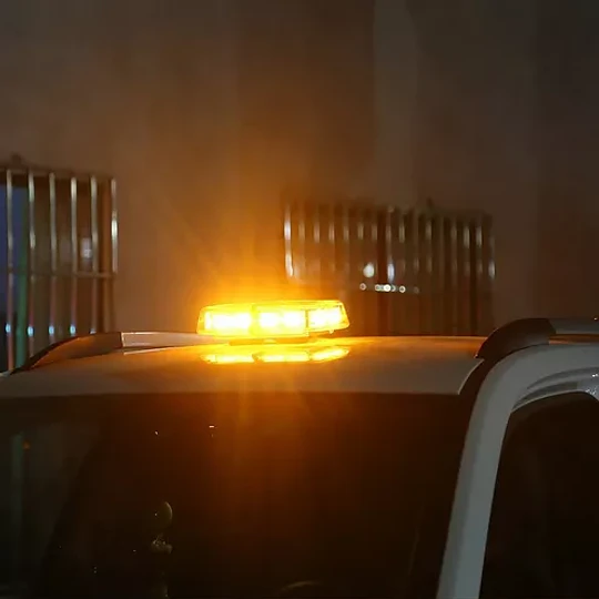 Baliza Luz Led Ámbar Techo Iman 12v Estroboscópica