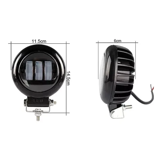 X2 Foco Luz Neblinero 30w Led Spot Auto Moto Caminoneta Lupa